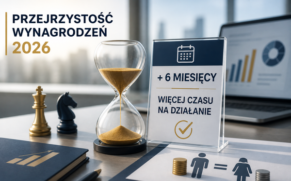 Przejrzystość wynagrodzeń 2026: kryteria bez zmian, przepisy doprecyzowane, termin przesunięty o 6 miesięcy – dlaczego to najlepszy moment, żeby zacząć wdrożenie.