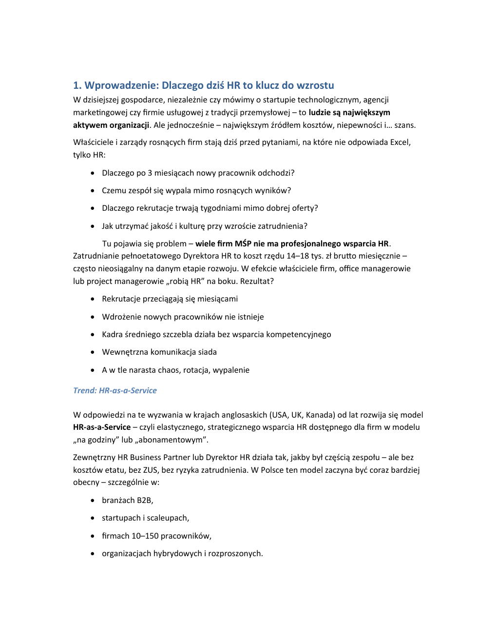 Fragment: Tajna broń rosnących firm — Zewnętrzny Ekspert/Dyrektor HR